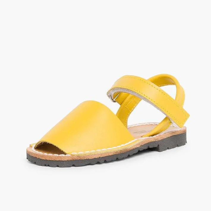 Pisamonas Avarcas Menorcan Sandals>Kids Nappa Avarcas Menorcan Riptape Sandals