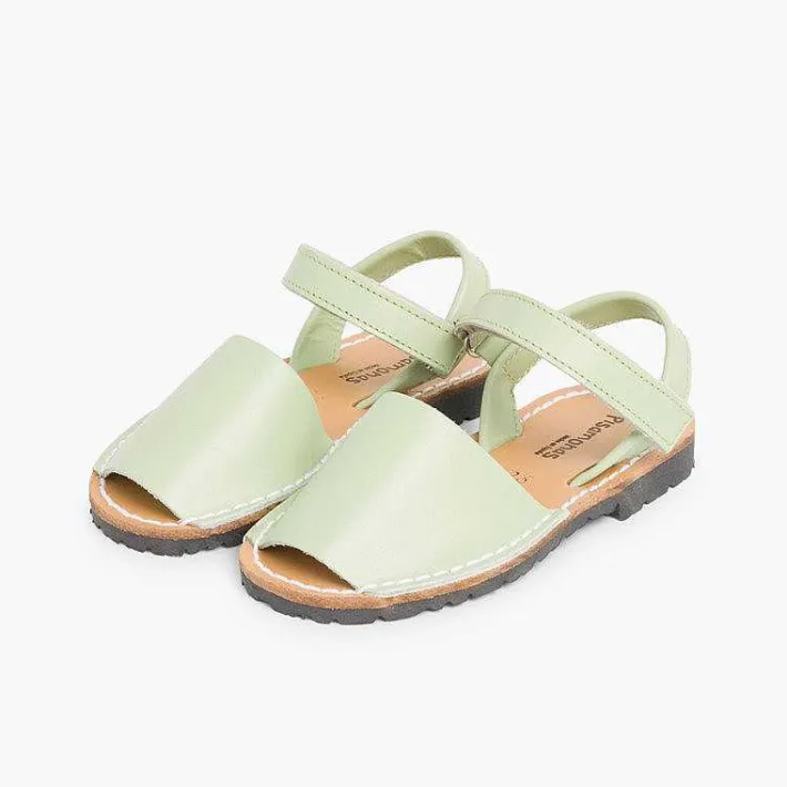 Pisamonas Avarcas Menorcan Sandals>Kids Nappa Avarcas Menorcan Riptape Sandals