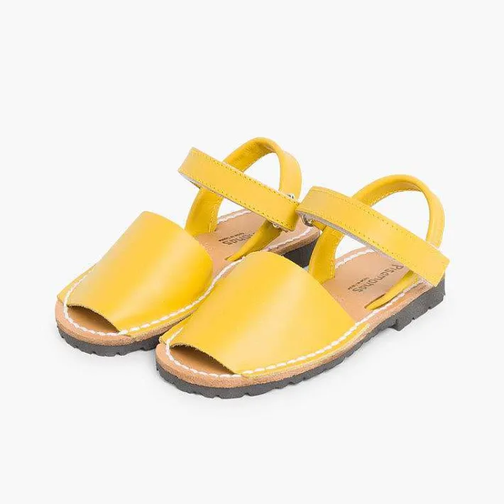 Pisamonas Avarcas Menorcan Sandals>Kids Nappa Avarcas Menorcan Riptape Sandals