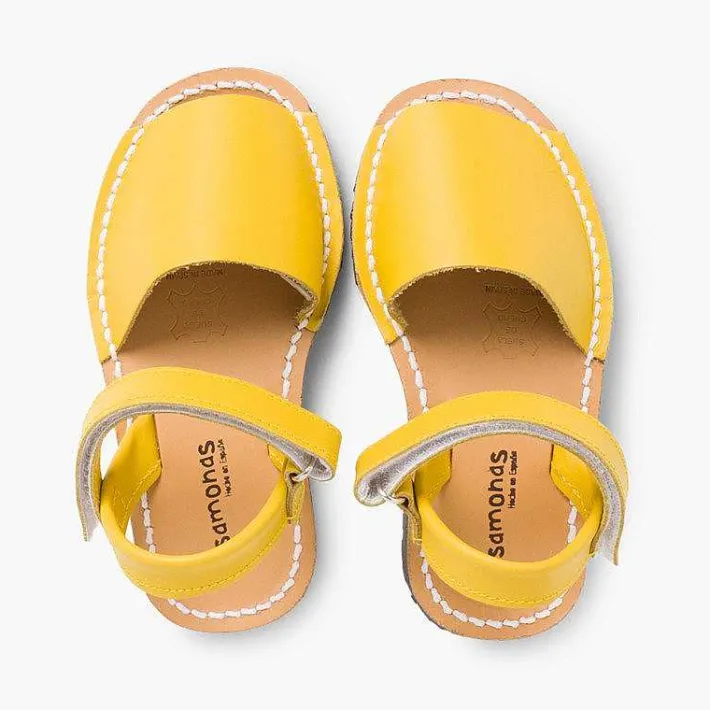 Pisamonas Avarcas Menorcan Sandals>Kids Nappa Avarcas Menorcan Riptape Sandals
