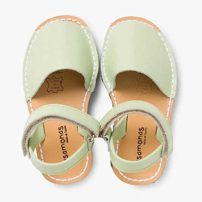 Pisamonas Avarcas Menorcan Sandals>Kids Nappa Avarcas Menorcan Riptape Sandals