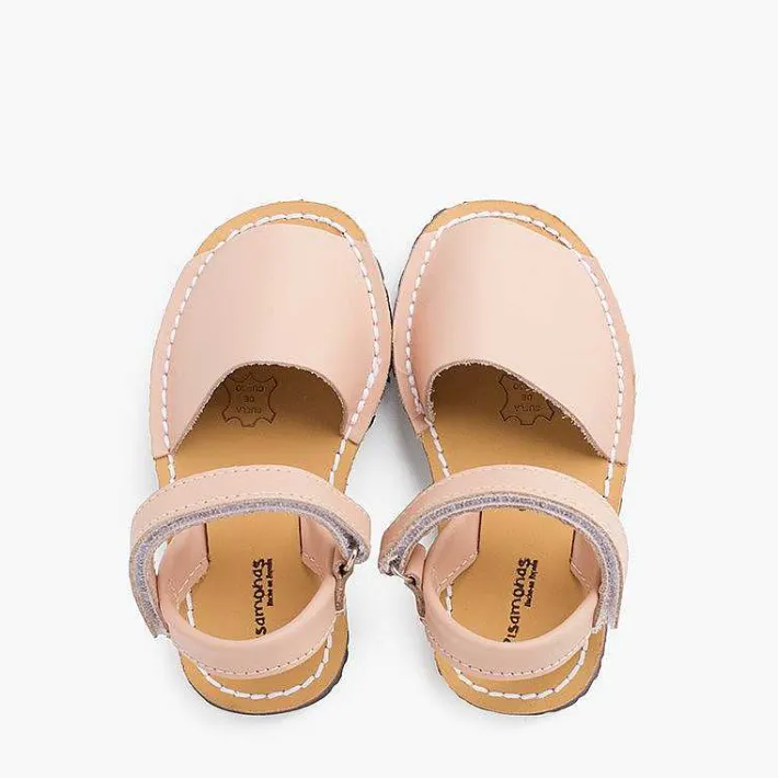 Pisamonas Avarcas Menorcan Sandals>Kids Nappa Avarcas Menorcan Riptape Sandals