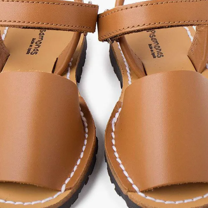 Pisamonas Avarcas Menorcan Sandals>Kids Nappa Avarcas Menorcan Riptape Sandals