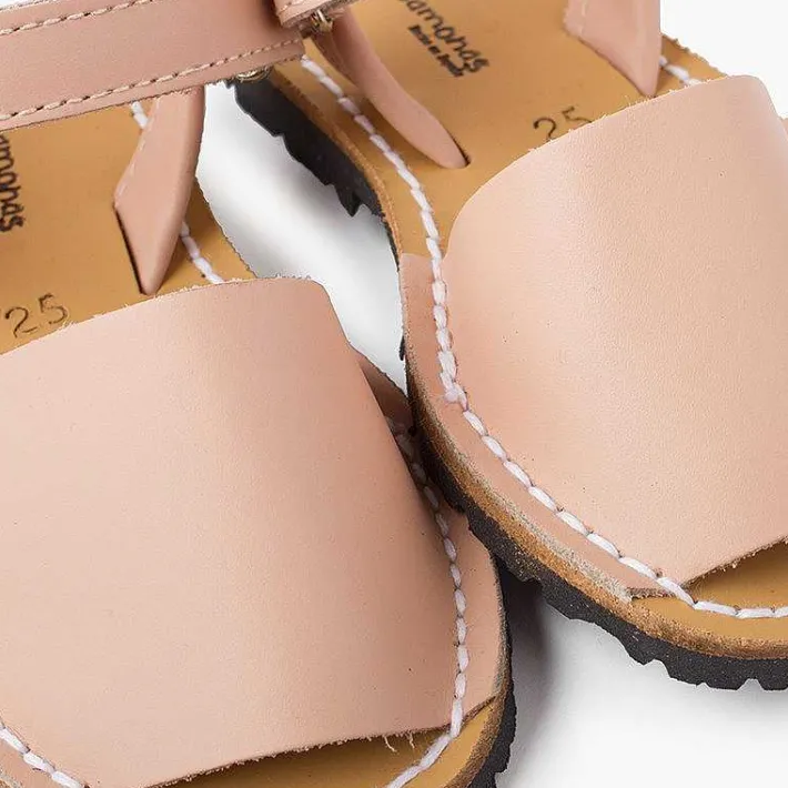 Pisamonas Avarcas Menorcan Sandals>Kids Nappa Avarcas Menorcan Riptape Sandals