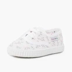 Pisamonas Trainers>Kids Patterned Canvas Trainers