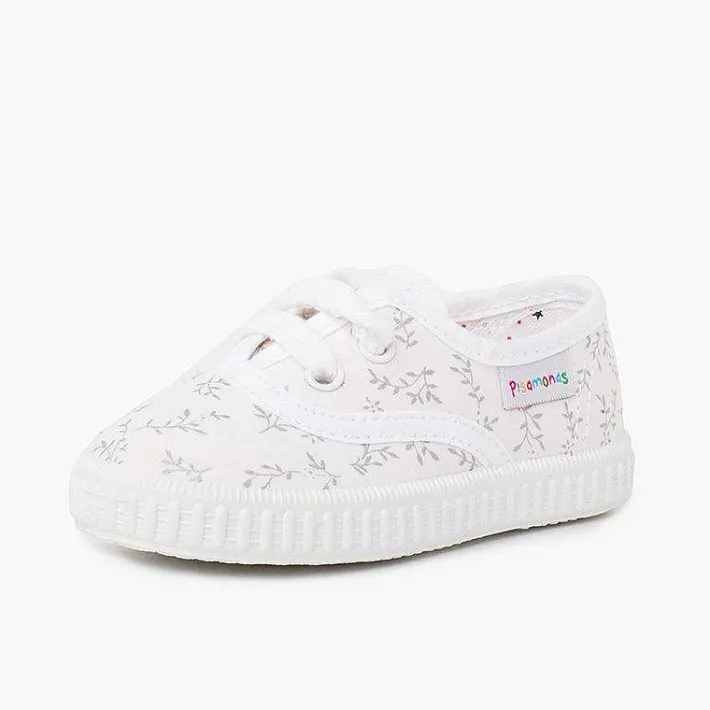 Pisamonas Trainers>Kids Patterned Canvas Trainers