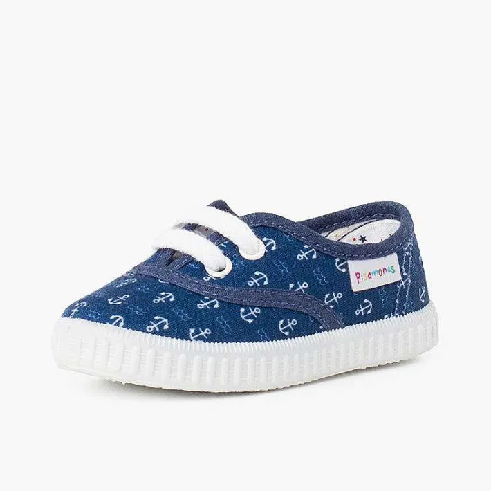 Pisamonas Trainers>Kids Patterned Canvas Trainers
