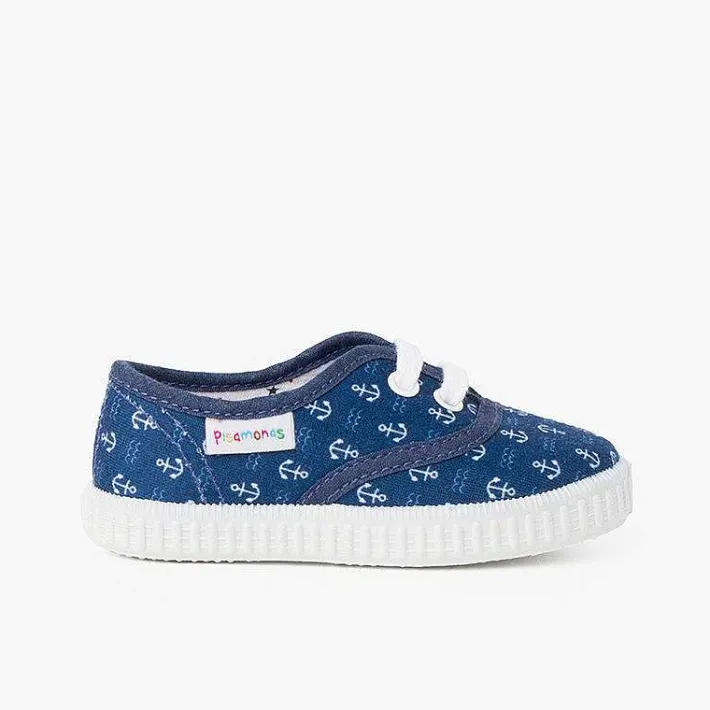 Pisamonas Trainers>Kids Patterned Canvas Trainers