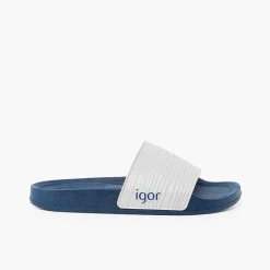 Pisamonas Jelly Sandals And Beachwear>Kids' Pool Flip Flops Beach Model Colour Navy Blue