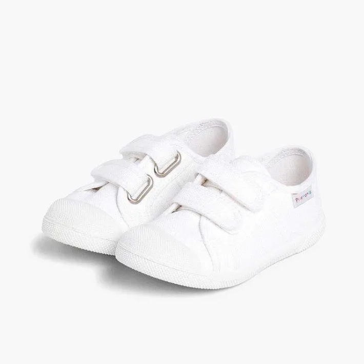 Pisamonas Trainers>Kids Riptape Canvas Trainers
