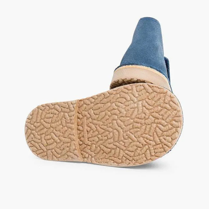 Pisamonas School Shoes>Kids Riptape Suede Desert Boots