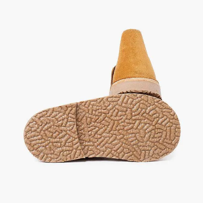 Pisamonas School Shoes>Kids Riptape Suede Desert Boots