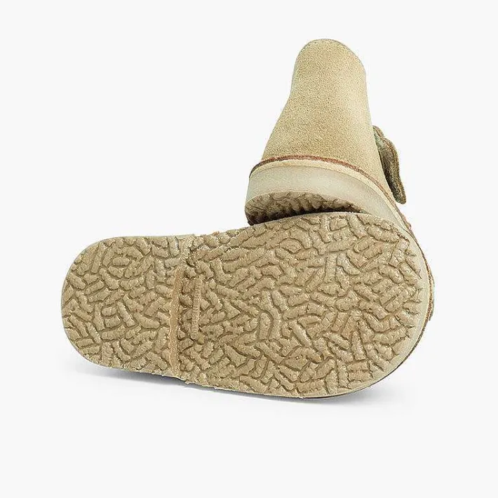 Pisamonas School Shoes>Kids Riptape Suede Desert Boots