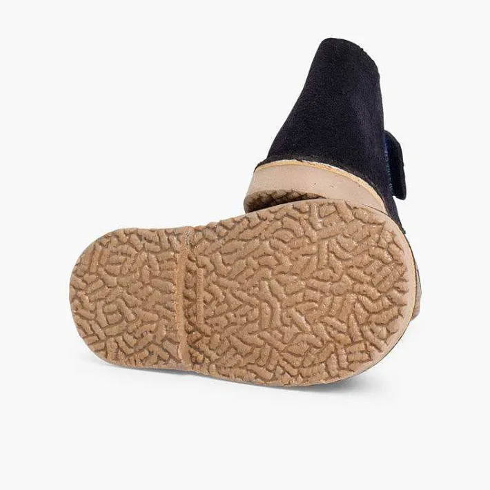 Pisamonas School Shoes>Kids Riptape Suede Desert Boots