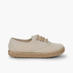 Pisamonas Trainers>Kids' Trainers With Jute Sole And Laces