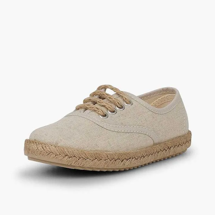 Pisamonas Trainers>Kids' Trainers With Jute Sole And Laces
