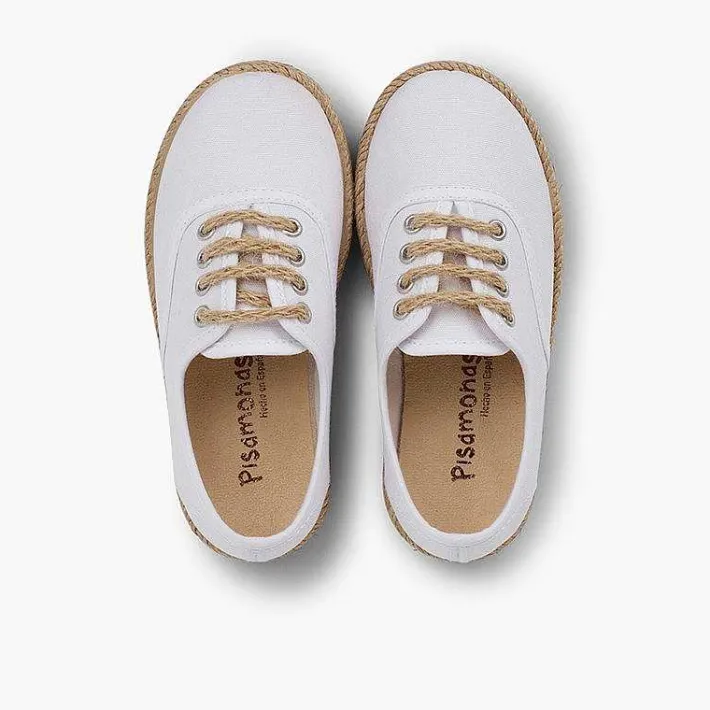 Pisamonas Trainers>Kids' Trainers With Jute Sole And Laces