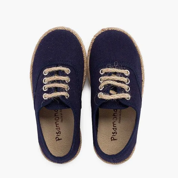 Pisamonas Trainers>Kids' Trainers With Jute Sole And Laces