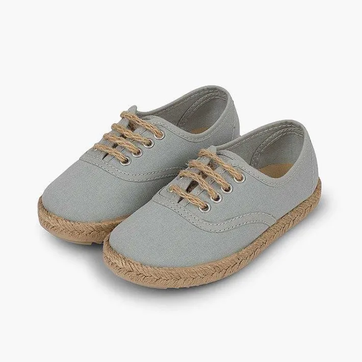 Pisamonas Trainers>Kids' Trainers With Jute Sole And Laces
