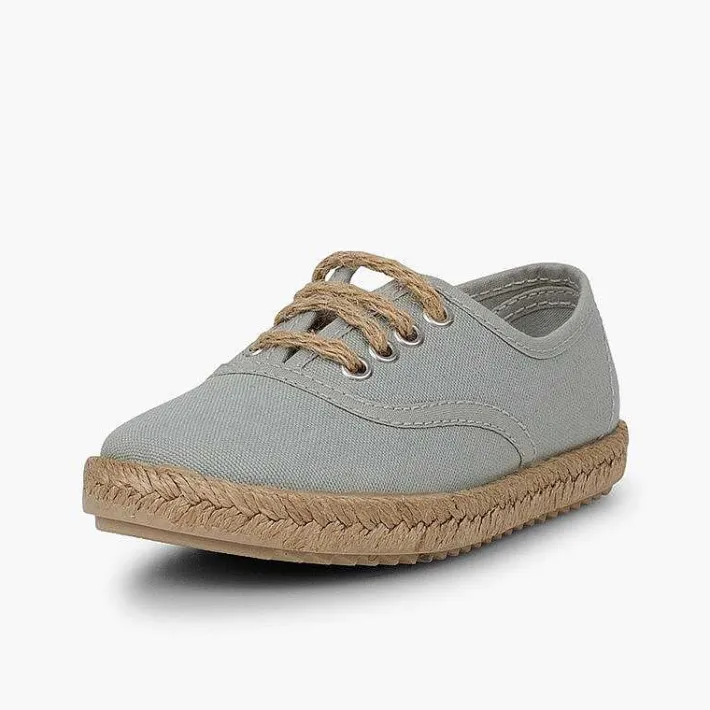 Pisamonas Trainers>Kids' Trainers With Jute Sole And Laces
