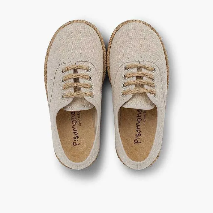 Pisamonas Trainers>Kids' Trainers With Jute Sole And Laces