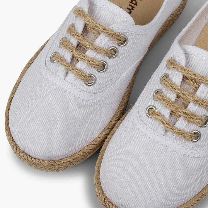 Pisamonas Trainers>Kids' Trainers With Jute Sole And Laces