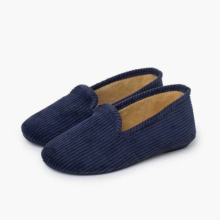 Pisamonas Slippers>Kung-Fu Style Corduroy Slippers