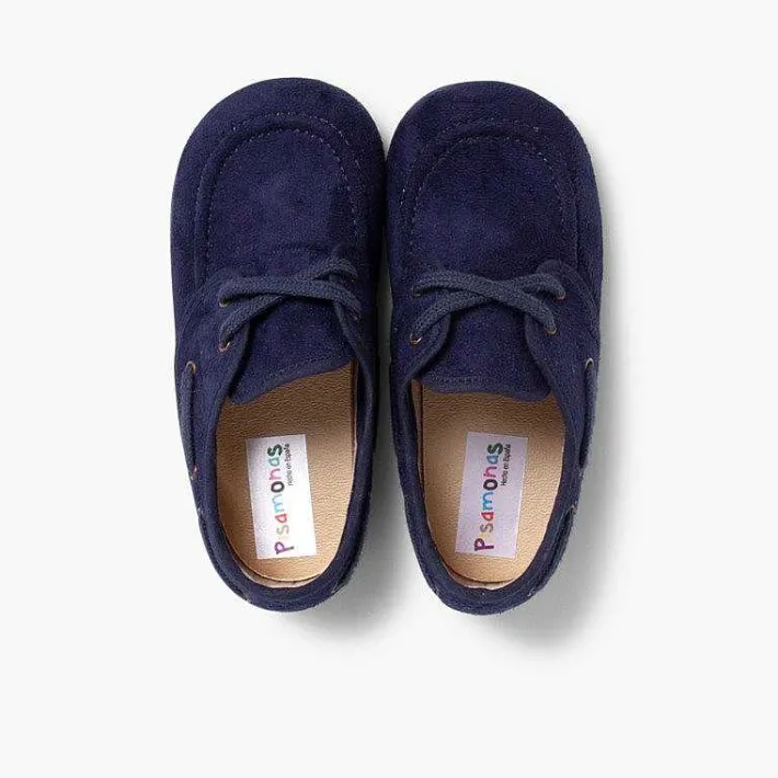 Pisamonas Boat Shoes>Lace-Up Faux Suede Boat Shoes
