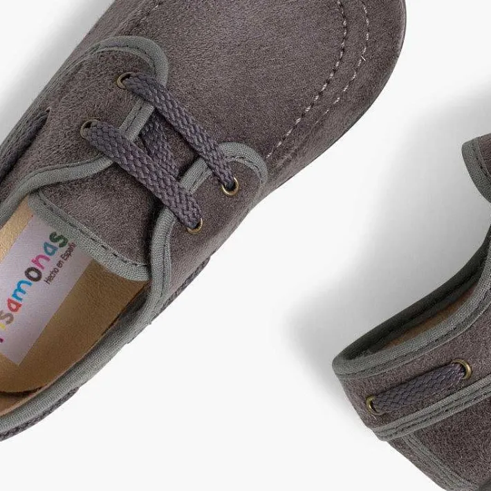Pisamonas Boat Shoes>Lace-Up Faux Suede Boat Shoes