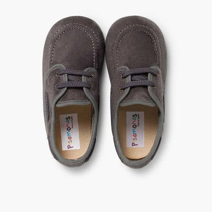 Pisamonas Boat Shoes>Lace-Up Faux Suede Boat Shoes