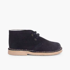 Pisamonas School Shoes>Lace-Up Safari Desert Boots