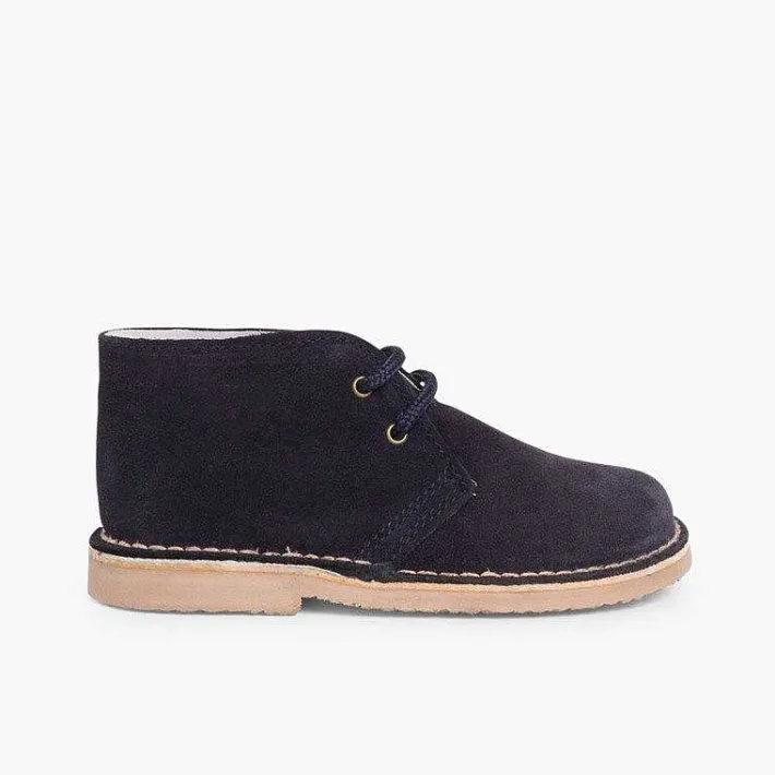 Pisamonas School Shoes>Lace-Up Safari Desert Boots