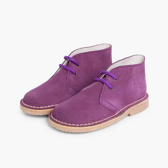 Pisamonas School Shoes>Lace-Up Safari Desert Boots