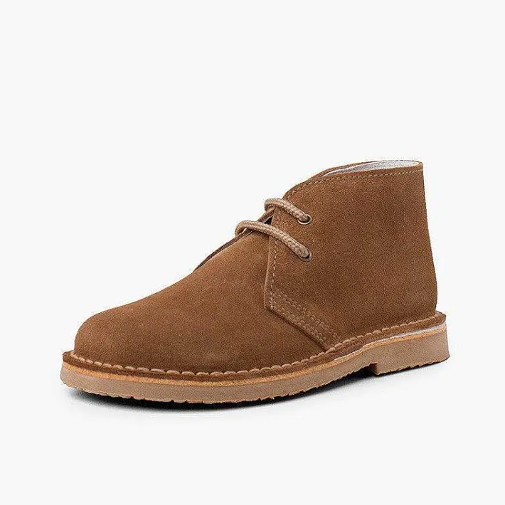 Pisamonas School Shoes>Lace-Up Safari Desert Boots
