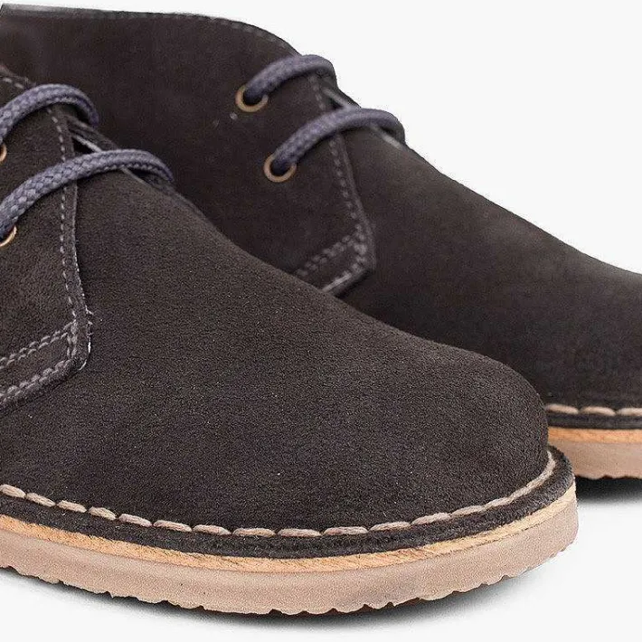 Pisamonas School Shoes>Lace-Up Safari Desert Boots