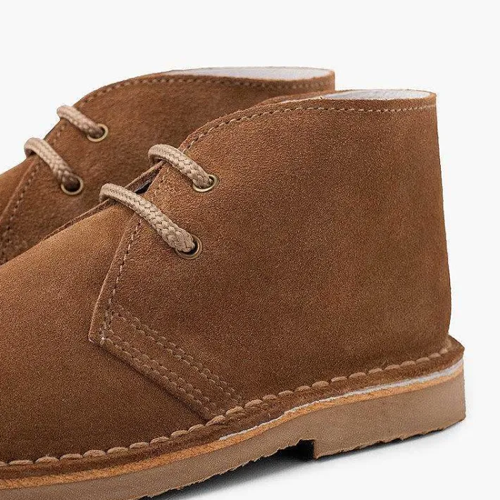 Pisamonas School Shoes>Lace-Up Safari Desert Boots