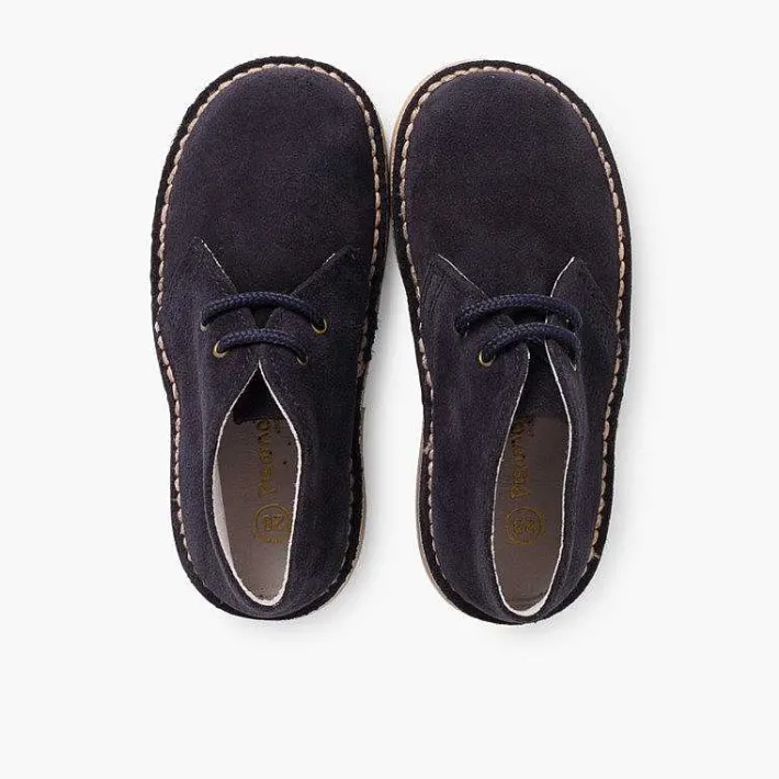 Pisamonas School Shoes>Lace-Up Safari Desert Boots