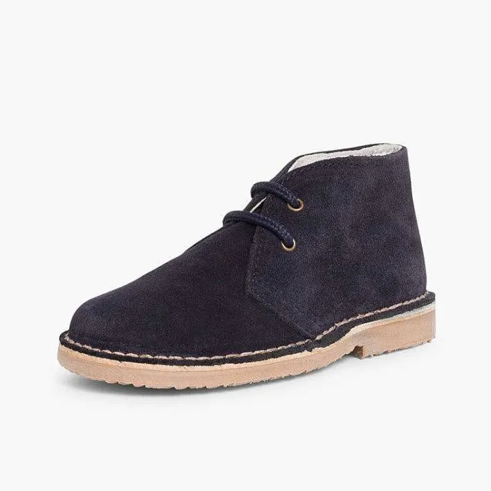 Pisamonas School Shoes>Lace-Up Safari Desert Boots