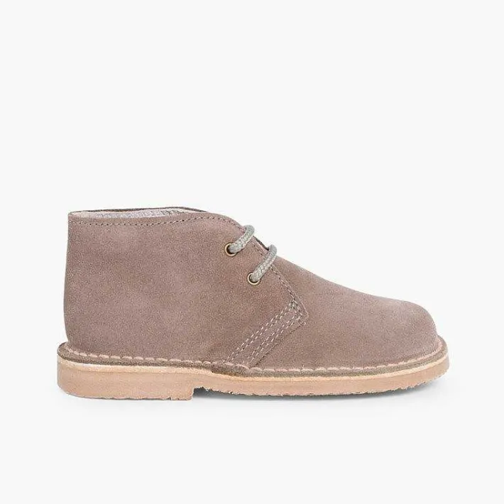 Pisamonas School Shoes>Lace-Up Safari Desert Boots