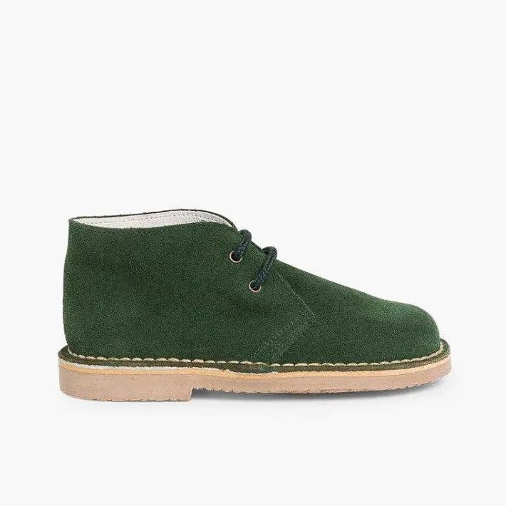 Pisamonas School Shoes>Lace-Up Safari Desert Boots