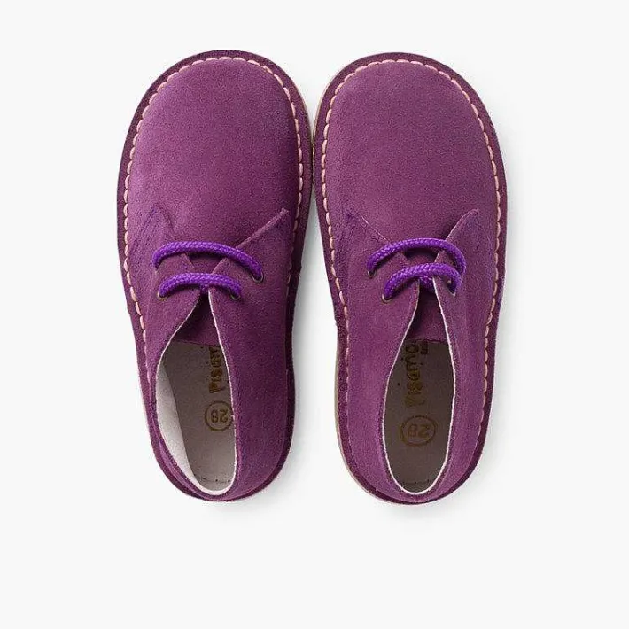 Pisamonas School Shoes>Lace-Up Safari Desert Boots