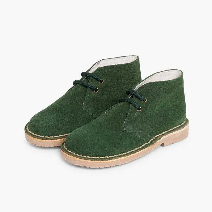 Pisamonas School Shoes>Lace-Up Safari Desert Boots