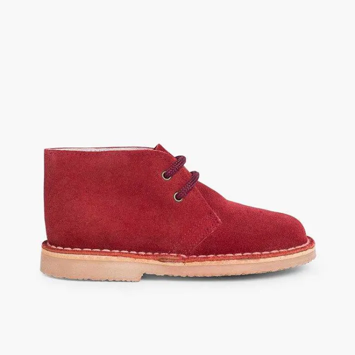 Pisamonas School Shoes>Lace-Up Safari Desert Boots
