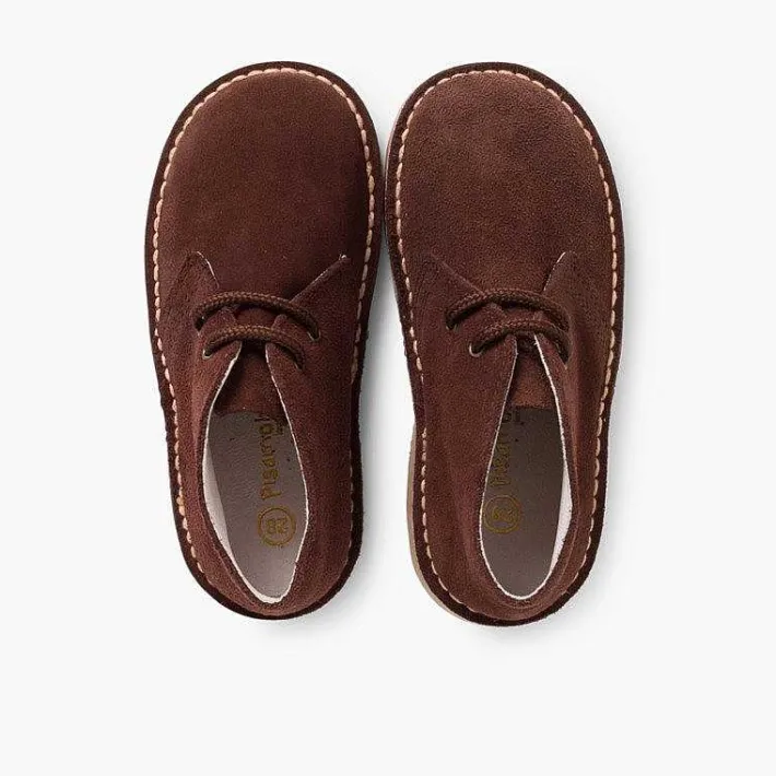 Pisamonas School Shoes>Lace-Up Safari Desert Boots