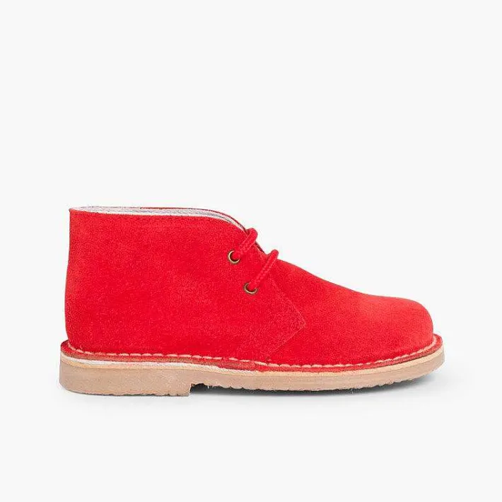 Pisamonas School Shoes>Lace-Up Safari Desert Boots