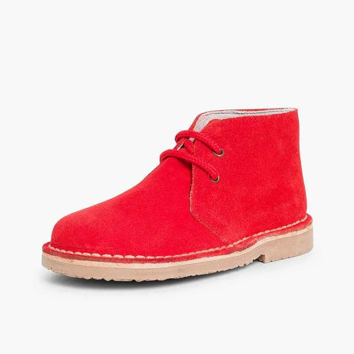 Pisamonas School Shoes>Lace-Up Safari Desert Boots