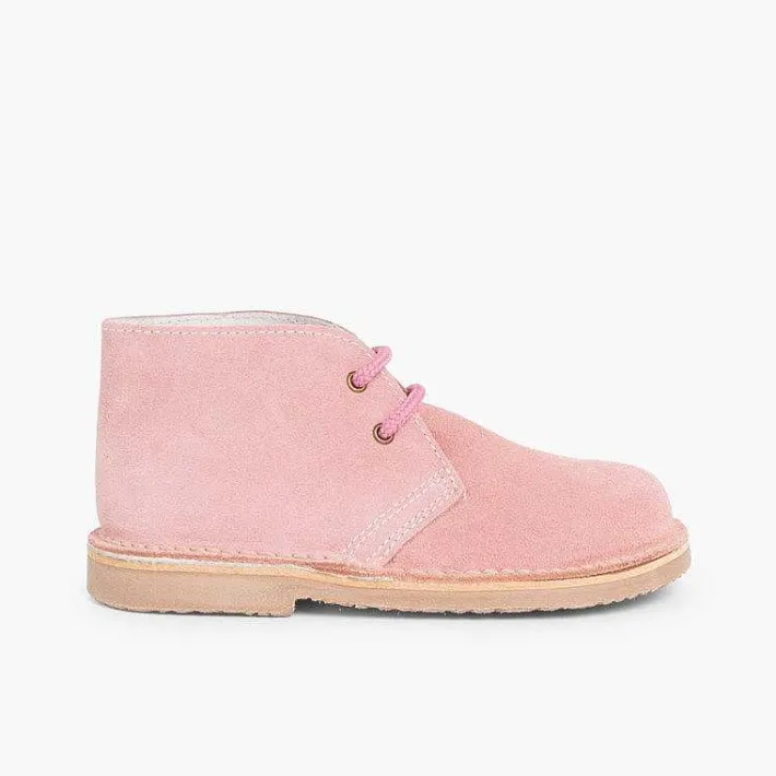 Pisamonas School Shoes>Lace-Up Safari Desert Boots
