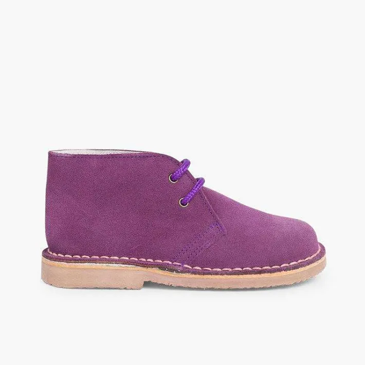 Pisamonas School Shoes>Lace-Up Safari Desert Boots