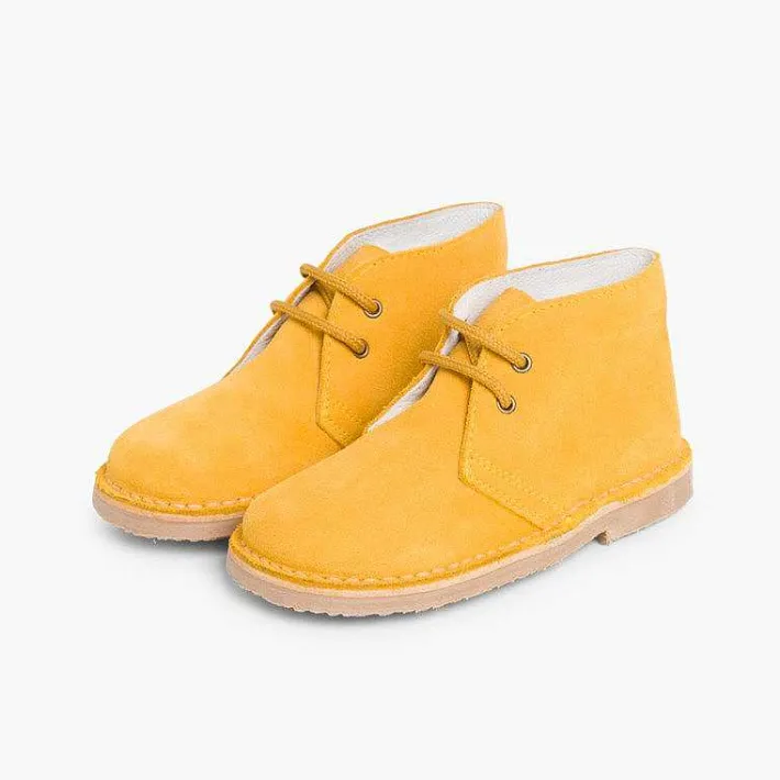 Pisamonas School Shoes>Lace-Up Safari Desert Boots