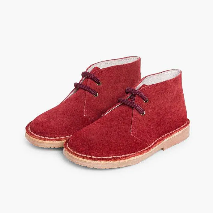 Pisamonas School Shoes>Lace-Up Safari Desert Boots